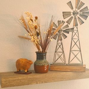 Handmade turquoise and red clay decorative vase